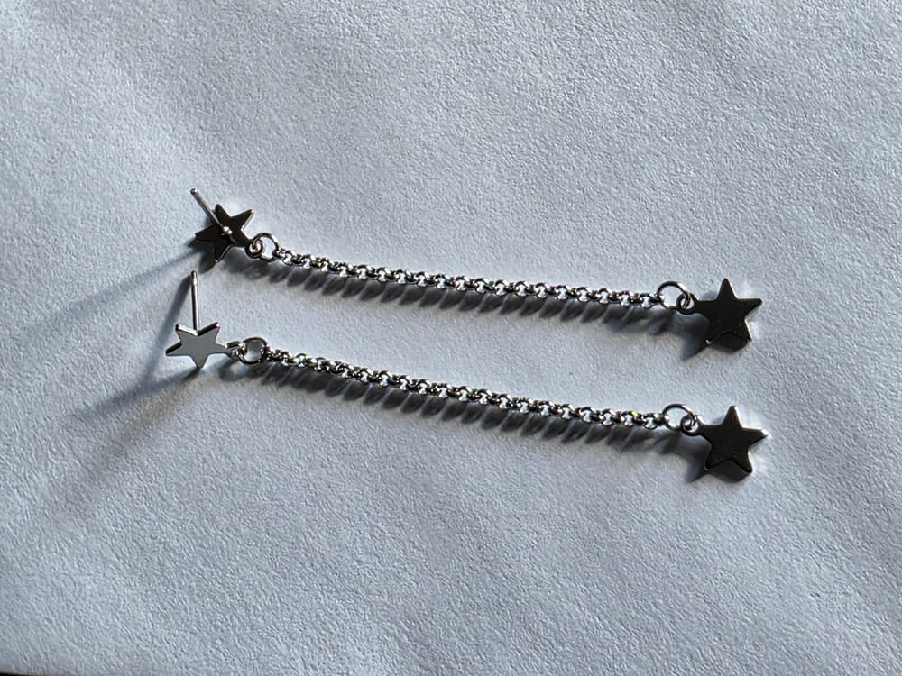 Image of HBC♡ Star Chain Earrings 