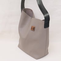 Image 5 of Tube Tote in pebbled gray