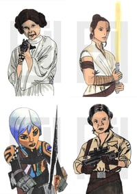 Image 3 of Galactic Gals Set of 4