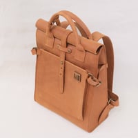 Image 5 of Roll Top Backpack midi in vintage light brown