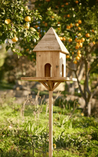 Image 1 of Natural Timber Birdhouse Stand