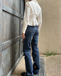 Image 3 of DISTRESSED PATCHWORK JEANS