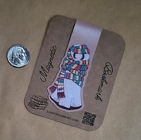 Image 3 of Magnetic Bookmark--Swoopy Ghost Excessively Scarfed