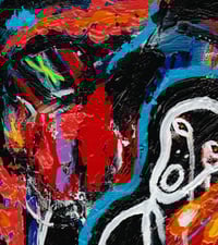 Image 3 of 'Shape of Madness' - Acrylic on Canvas Panel, 8x10 Framed