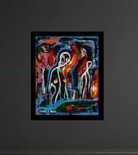 Image 2 of 'Shape of Madness' - Acrylic on Canvas Panel, 8x10 Framed