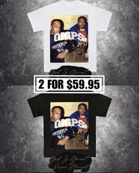 Image 1 of GIGPS BIGGIE, JAY-Z & NAS 2-PACK TEES - BLACK & WHITE