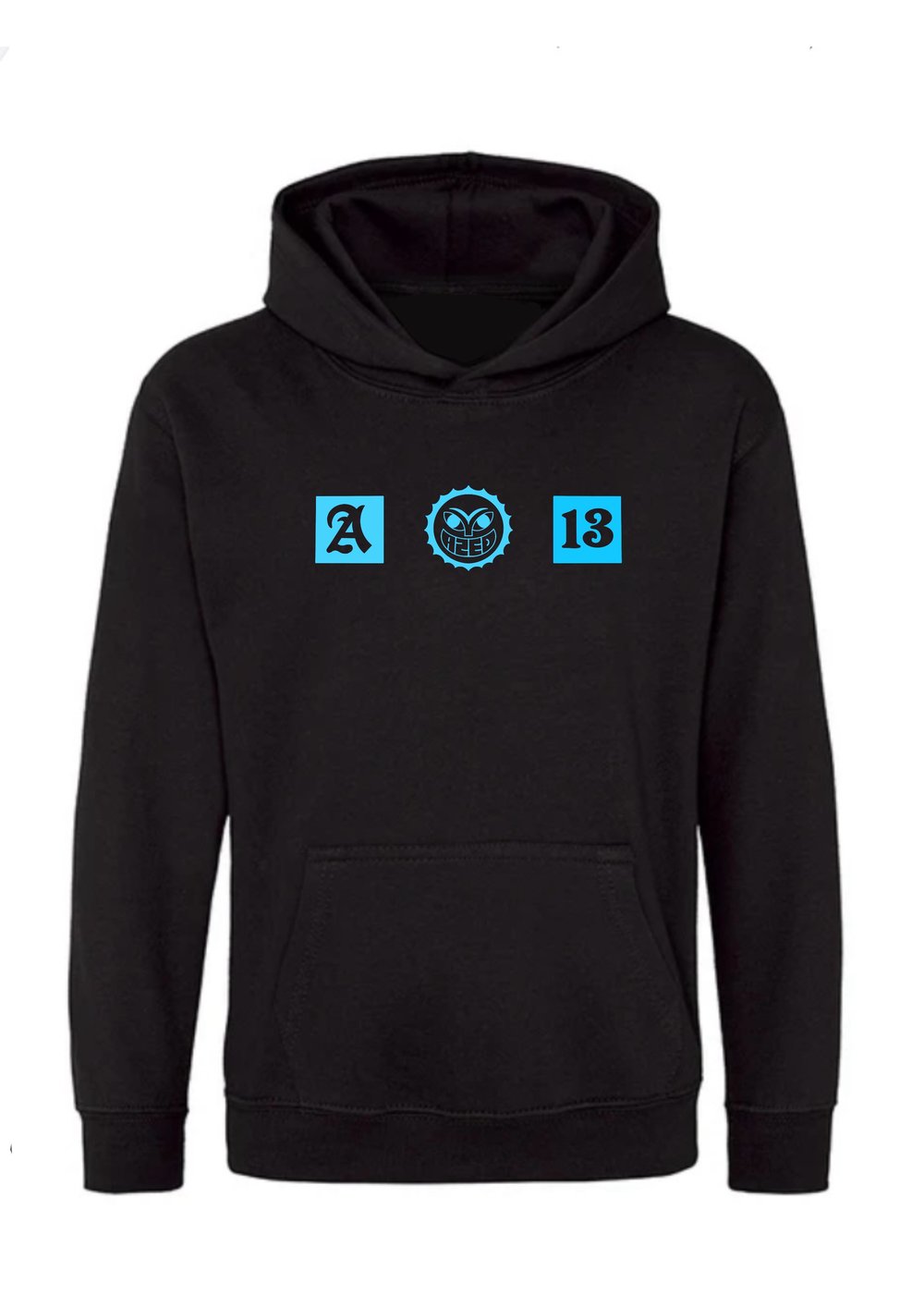 Hoodie MARS V2  Maison Mère x Azed noir/bleu ciel