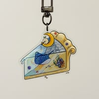 Image 2 of Epoxy keychain - Ocean slice & Bear matcha latte