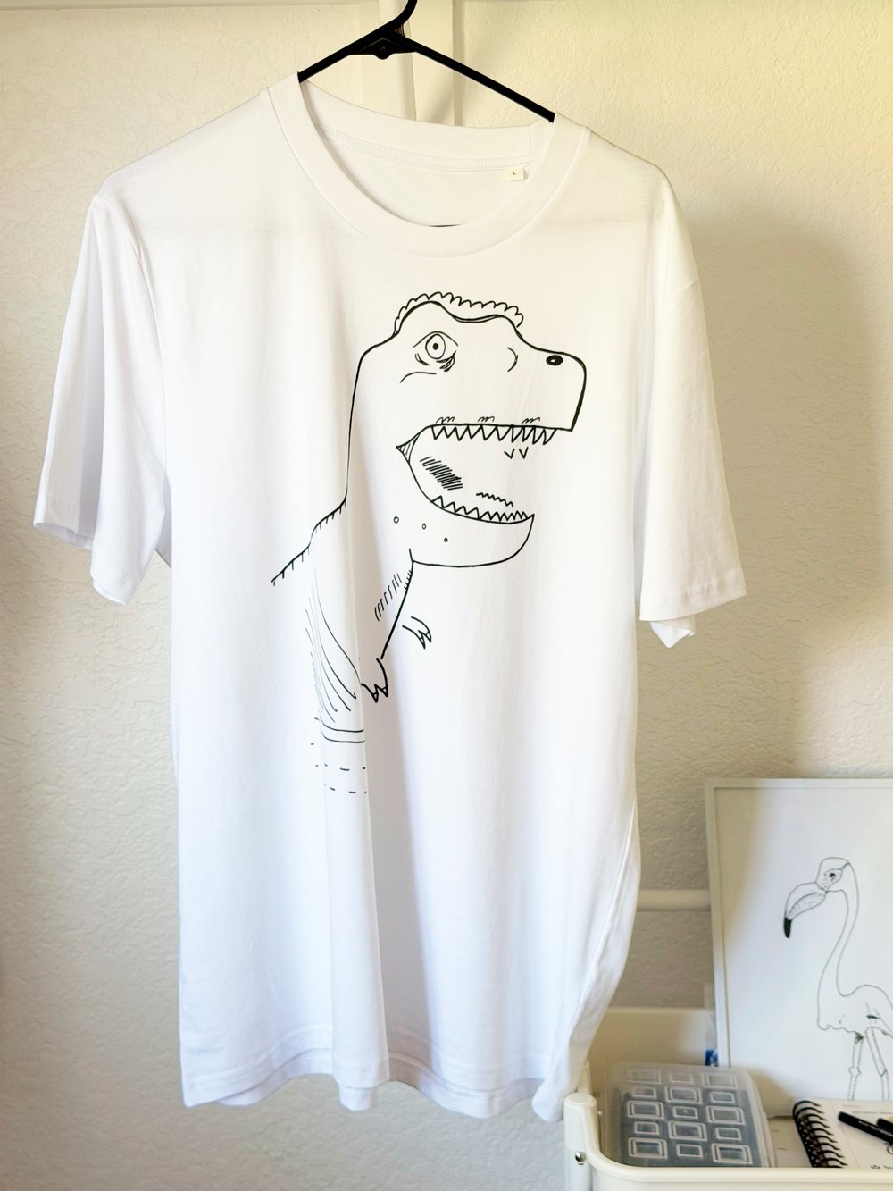 T-Rex Dino - Unisex organic cotton t-shirt