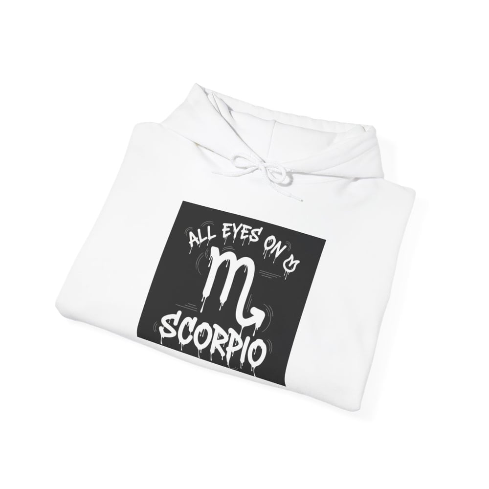 Image of Scorpio Zodiac Hoodie — "All Eyes on Scorpio" Astrological Sweatshirt