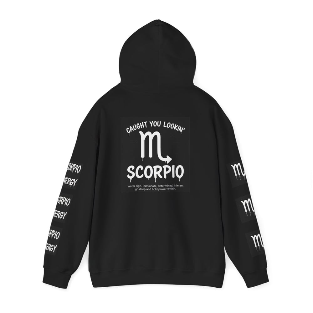 Image of Scorpio Zodiac Hoodie — "All Eyes on Scorpio" Astrological Sweatshirt