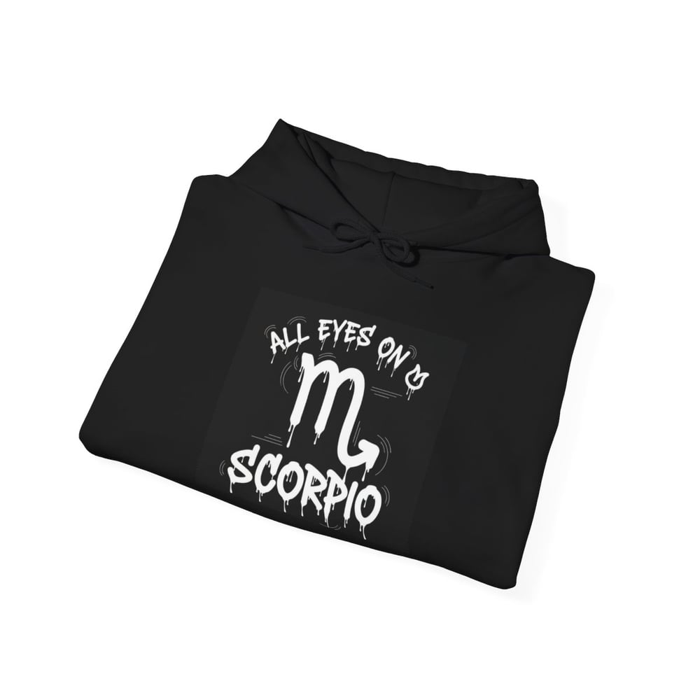 Image of Scorpio Zodiac Hoodie — "All Eyes on Scorpio" Astrological Sweatshirt