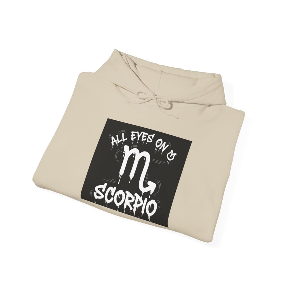 Image of Scorpio Zodiac Hoodie — "All Eyes on Scorpio" Astrological Sweatshirt