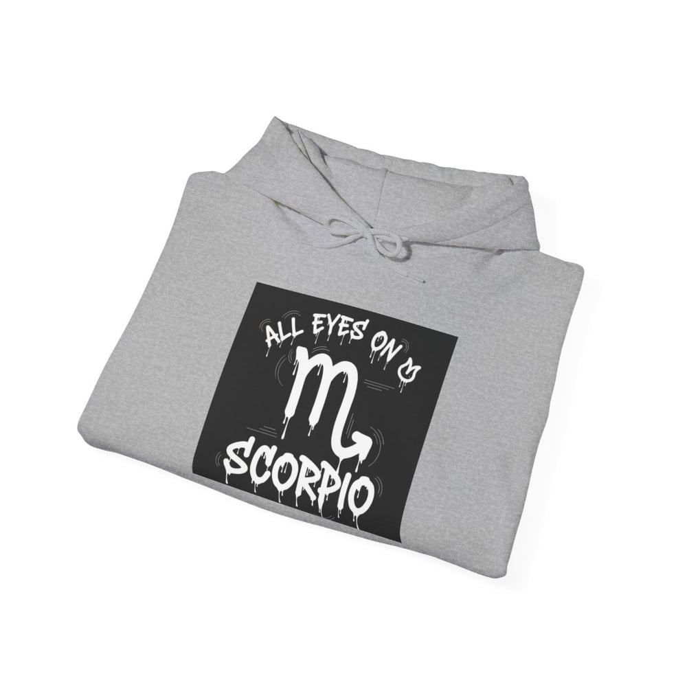 Image of Scorpio Zodiac Hoodie — "All Eyes on Scorpio" Astrological Sweatshirt