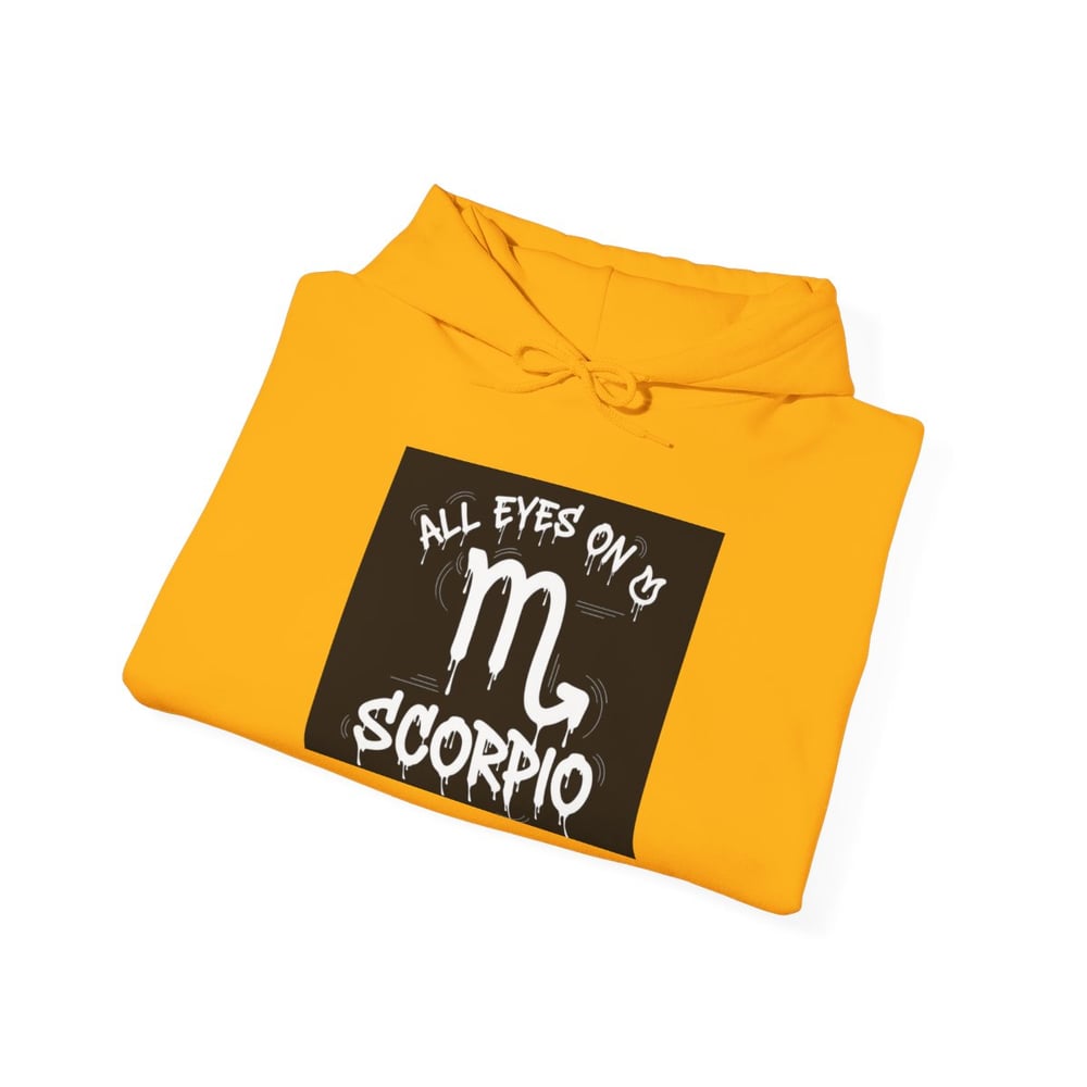 Image of Scorpio Zodiac Hoodie — "All Eyes on Scorpio" Astrological Sweatshirt