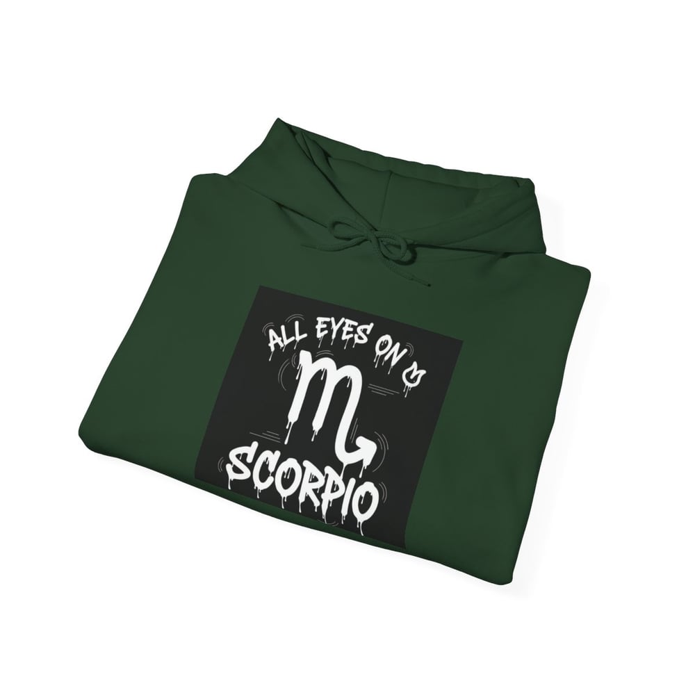 Image of Scorpio Zodiac Hoodie — "All Eyes on Scorpio" Astrological Sweatshirt