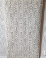1990s Vintage Storey's Wallpaper Rolls - Cameo Stripe Cream Ditsy Floral - (Set of 3 Rolls) thumbnail 3