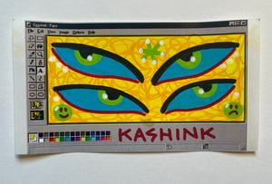 Image of Hand made sticker - limited - blue eyes