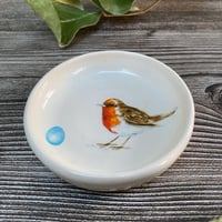 Image 3 of Robin and Egg Handmade Ceramic Dish