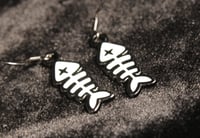 Image 1 of White Fish Bone Earrings