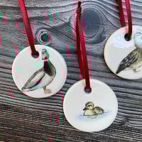Image 2 of Duck Family Set of Handmade Decorations