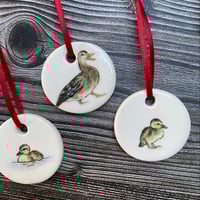 Image 3 of Duck Family Set of Handmade Decorations