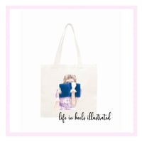 TOTE BAG:  A BIT BOOKISH