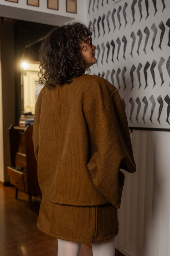 Image of Completo Kimono Marrone