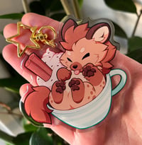 Hyena Latte Keychain