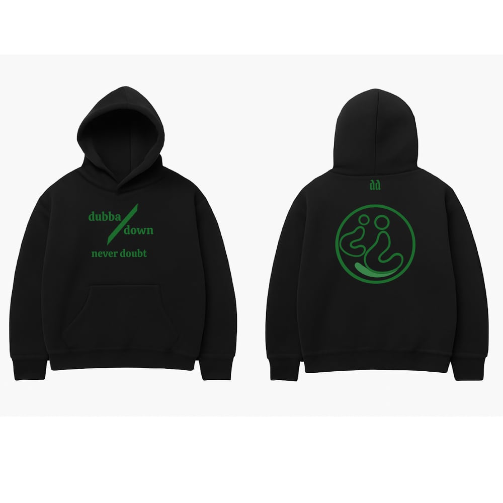 Image of Dubba Down Slash Hoodie (Black)