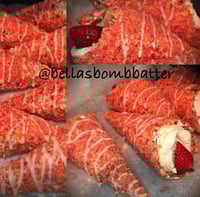 Strawberry Crunch Cheesecake Cones