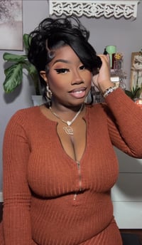 Image 4 of Jet Black 7x5 Layered Straight Wig in 20”