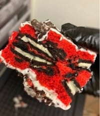 Image 2 of Red Velvet Oreo Brownie Slab