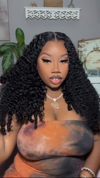 Image 4 of Burmese Curly 13x6 HD Lace Front Wig in 22”