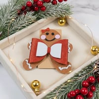 Gingerbread Girl hair bow