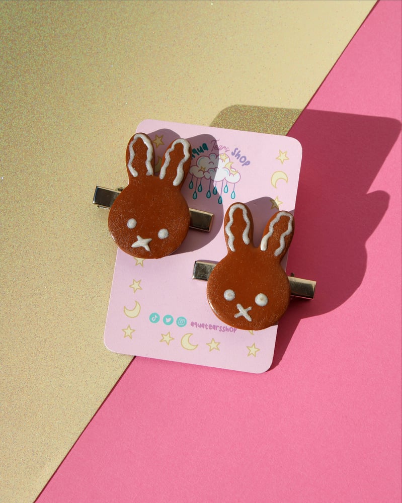 Image of Gingerbread Miffy Hair Clips
