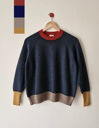Image 1 of NATURALLY DYED MERINO SWEATER _ multicolor INDIGO