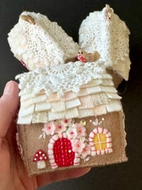 Image 2 of Frosty Gingerbread Cottage Pincushion