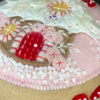 Image 5 of Forest Gingerbread Cottage Fairy House Pincushion