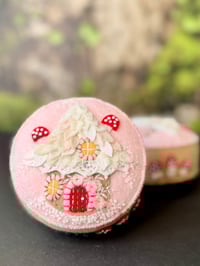 Image 8 of Forest Gingerbread Cottage Fairy House Pincushion