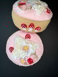 Image 7 of Forest Gingerbread Cottage Fairy House Pincushion