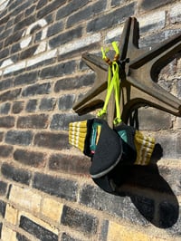 Image 3 of Mitt Elberts Mittens ♻️ / Black on Black / Lime Cuff