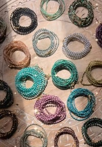 Image 1 of *new*RAINBOW gem wrap bracelets/necklaces