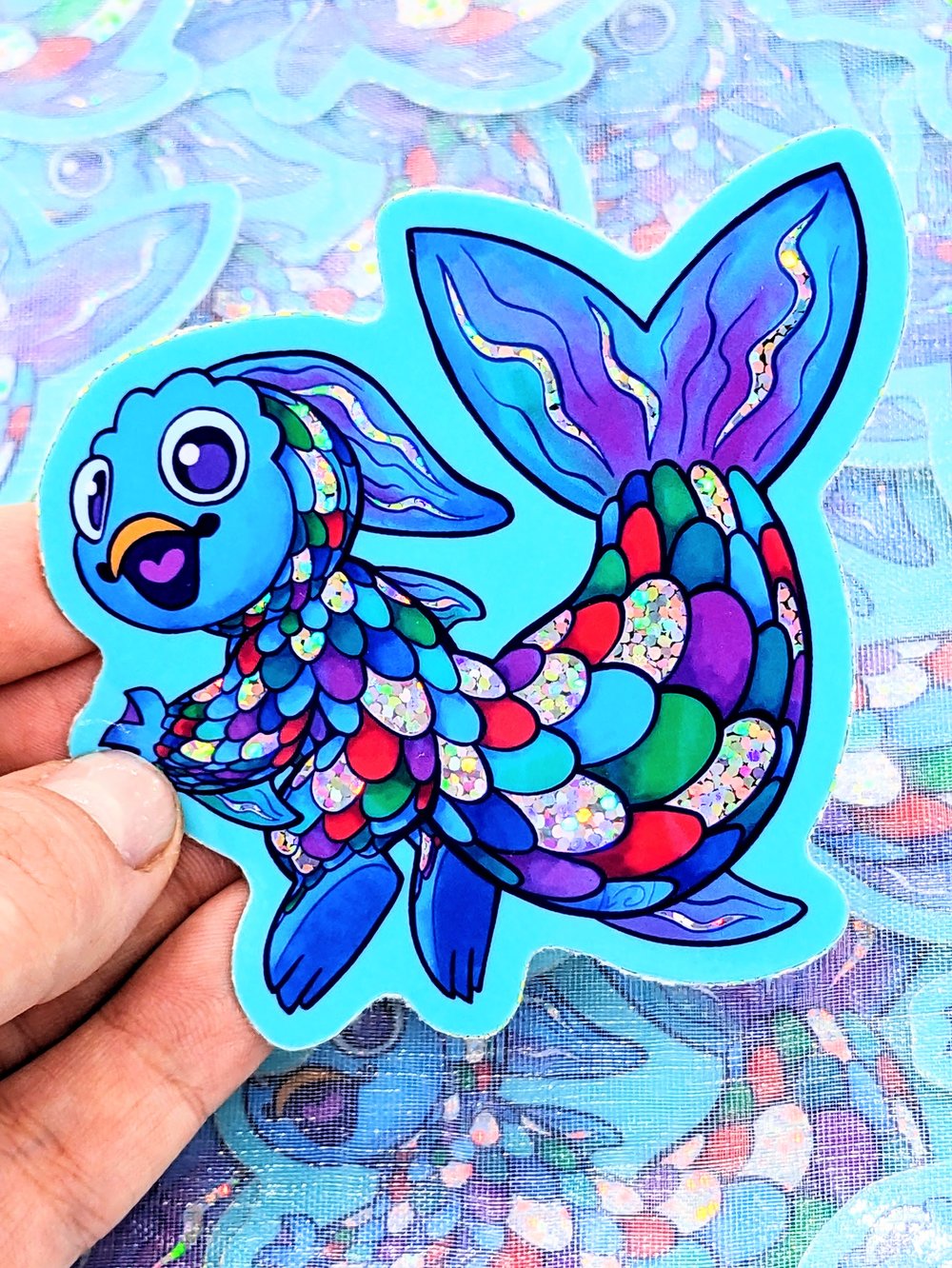 Rainbow Fish - Sticker