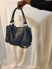 Image 3 of grey grungy slouchy shoulder bag