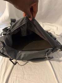 Image 6 of grey grungy slouchy shoulder bag