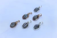 Image 1 of Labradorite Portrait Charms