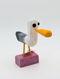 Image 1 of Folkart Seagull (Blue Polka Dots) 