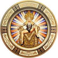 Image 1 of Madonna Golden Throne Plate 27 cm (Limited Edition) | ArtefactoMadrid