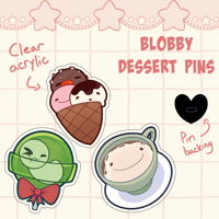 Blobby Delight Acrylic Pins